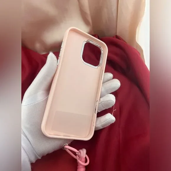 Pink Map Design I-Phone 16 pro max Case with Strap - Picture 6 of 7